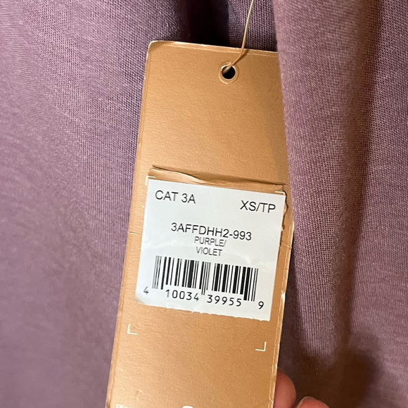 NWT DENVER HAYES Lilac Purple Mock Neck Jersey Knit Relaxed Long Sleeve Top XS-M - Picture 9 of 14